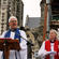 Dean Peter Beck gives a mihi - telling the congregation that the service will "lift the tapu" on the cathedral.