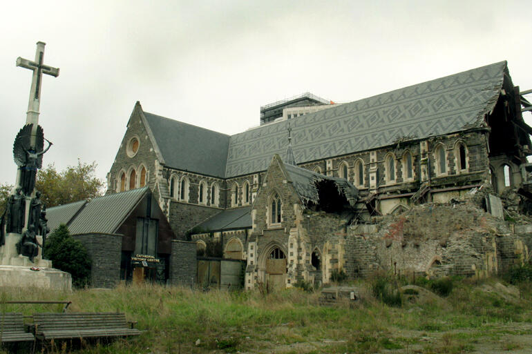 ChristChurch Cathedral in the Square, April 2017. ChristChurch Cathedral in the Square, April 2017.