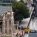 The ruined spire of Christchurch Cathedral. Photo: Getty