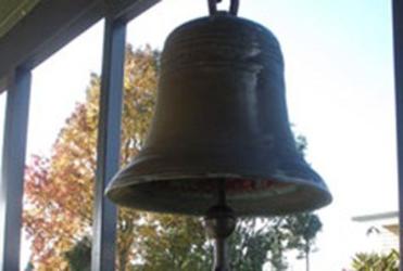 The "Pembroke bell" which has turned up in an Auckland scrap yard. Photo: TV3