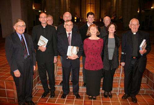 The ten authors who contribued chapters to Living Legacy, the new released hisotry of the Diocese of Auckland.