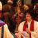 Dean Jo Kelly-Moore recites her vows last night to her Bishop, the Rt Rev Ross Bay.