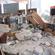 The Cathedral's Visitors' Centre is strewn with rubble.