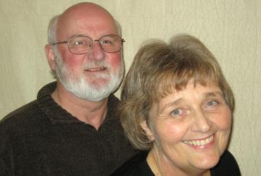 The Rev John McAlpine, with his late and much loved wife, the Rev Jenny Harrison.