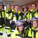 Bishop Ross and his fire police brigade team at the top of the 28 level BNZ tower