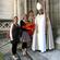 Catherine and Bridget with their mum and dad, Clemency and Kelvin Wright.