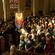 The group from St John's Roslyn escort their vicar, Kelvin Wright, the bishop-to-be, and his family into the cathedral