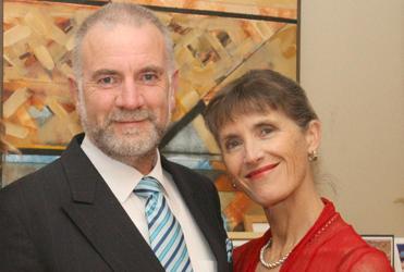 Kelvin and Clemency Wright: a recent photo, taken at the time of their daughter Bridget's wedding.