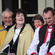 Cathedral Precentor Howard Leigh, Dean Jo Kelly-Moore and Bishop Ross Bay enjoying the mayor's humour.