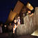 Kids clambering over the new feature in the Holy Trinity Cathedral forecourt.