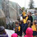 Kids from Parnell School and the Kathedral Kids splash water from the nearby Waipapa Stream, a place for early local baptisms.