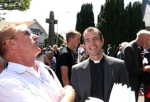 Dean Jamie after the consecration of St Mary's as a cathedral in March 2010.