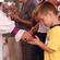 A young boy ponders the meaning of the Eucharist.