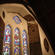 The trifoil stained glass window above the altar at Holy Trinity Lyttelton - which is on the verge of falling out. 