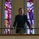 Bishop David Rice surveys the interior of Waiapu Cathedral.