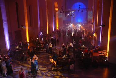 The nave at Wellington's Cathedral of St Paul, transformed for one night into a ballroom. Fiat Lux raised $5000 for kids in need.