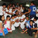 The All Saints' Apia Youth Group camped in the church hall throughout the Easter weekend. Here they are on the Saturday evening.