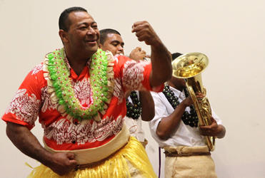 High-energy dance moves from Toni Fifita (St. Paul's Church, Nuku'alofa, Tonga).