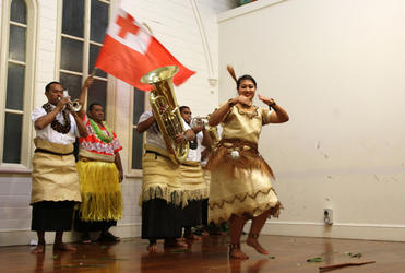 Louna Vaka (Tongan Church, Otahuhu) with the Band Boys from St Paul's Church, Nuku'alofa, Tonga.