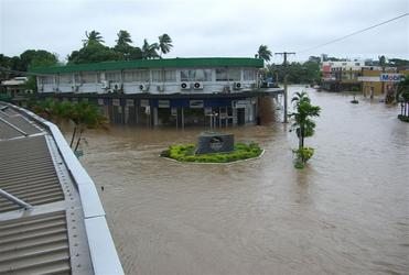 A traffic 'island' in Nadi