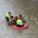 Inflatable rescue boat on the main streets of Nadi