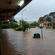 No crossing: flooded street in the town of Ba.