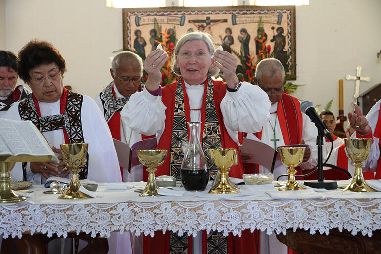 Bishop Victoria celebrated with Bishop Richard Wallace. Bishop Victoria celebrated with Bishop Richard Wallace.