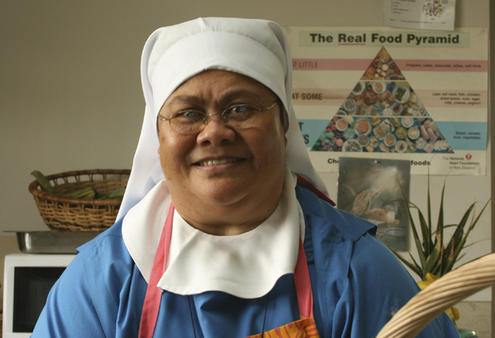 Sister Fehoko from the Community of the Sacred Name in Tonga.