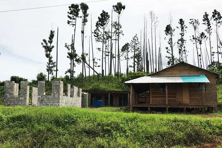 The dormitory is finished - but FJ$21,000 is needed to finish the kitchen (left) and to do electrical and plumbing work.