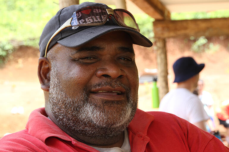 Meet Harold Koi - he's the builder leading the church construction. He's also supervising the rebuilding of the homes.