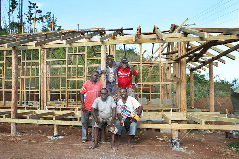 The team working on the dormitory rebuild include carpenters from Suva, and labourers from Maniava. The team working on the dormitory rebuild include carpenters from Suva, and labourers from Maniava.