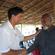 The Anglican Mission Board's Robert Kereopa greets the new Bishop of Popondota in 2006.
