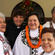 Brenda Reid Sio with some supporters. From left: Archdeacons Taimalelagi and Carole Hughes, and Ema Hala'api'api and Amy Chambers