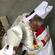 Archbishop David embraces his new brother archbishop.