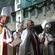 Bishop Winston, now wearing the cope of his new office, and bearing his crozier, faces the congregation.
