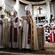 The installation service begins. The massed choir sat on special tiered scaffolding seats behind the altar.