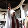 The service complete, Archbishop Winston confers his blessing on the congregation.