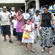 For their sake: 4. A family emerges from the cathedral after Sunday's 'No to violence' service.