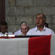 The President of Fiji, Ratu Epeli Nailatikau, seen across the Bishop's crozier, which lay on his casket.