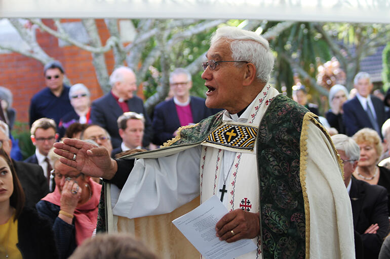 Archdeacon Tiki at Sir Paul Reeves' unveiling at St John's College in October 2012. The ABC, Dr Rowan Williams, preached at that service. Archdeacon Tiki at Sir Paul Reeves' unveiling at St John's College in October 2012. The ABC, Dr Rowan Williams, preached at that service.
