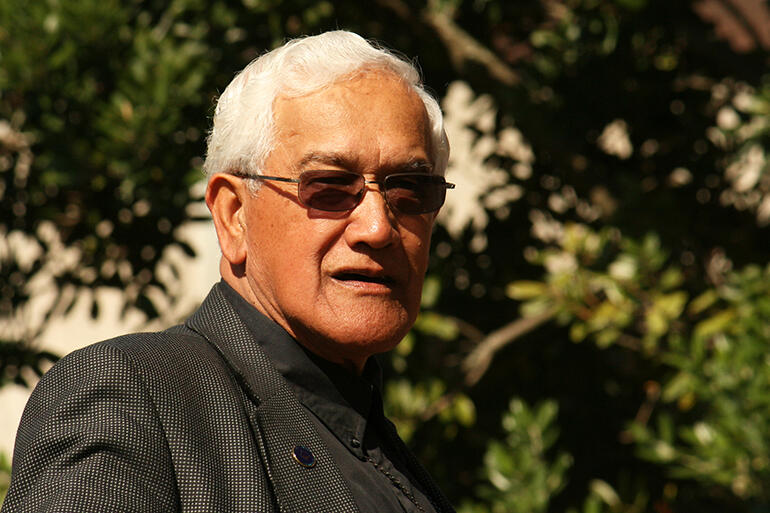 Archdeacon Tiki Raumati died today. He's seen here during his speech of welcome Archbishop John Sentamu in 2010.