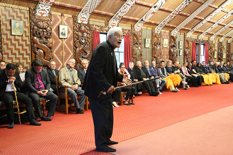 The orator at Owae. The orator at Owae.