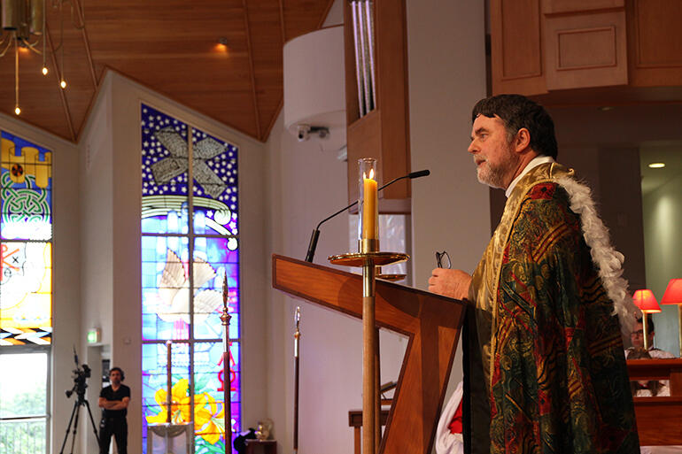 The Most Rev Philip Richardson,archbish op of New Zealand, preached the homily.