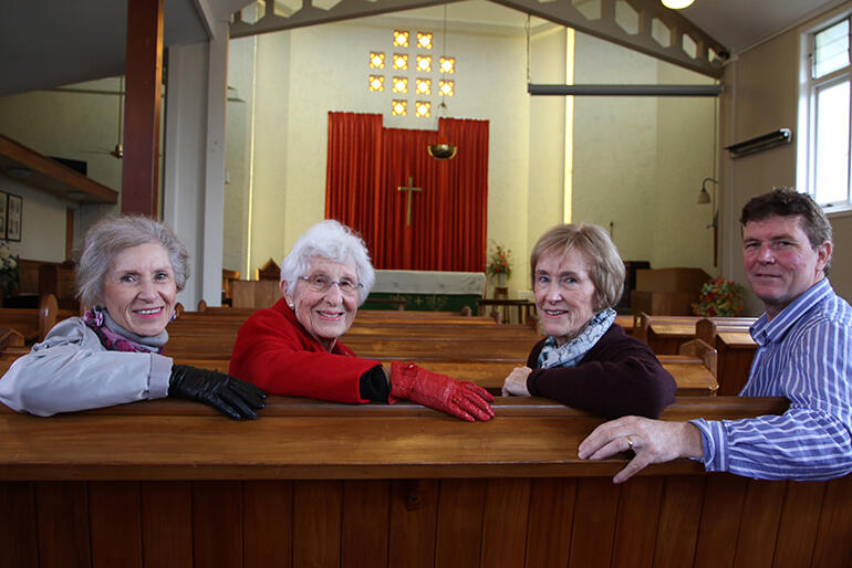 Back, after 50 plus years, in a formative place for their family: L-R Ann Anderson, Alice Wylie, Suzanne Radley and Tim Bennett. Back, after 50 plus years, in a formative place for their family: L-R Ann Anderson, Alice Wylie, Suzanne Radley and Tim Bennett.