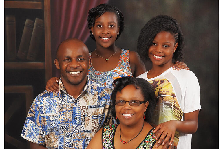 Steve and Watiri Maina with their daughters Rinna, who is 18, and Tanielle, who is 15. Steve and Watiri Maina with their daughters Rinna, who is 18, and Tanielle, who is 15.