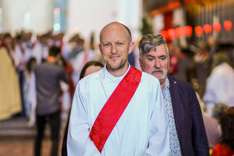 Rev Andy Hickman from All Saints' Palmerston North was ordained priest on Saturday. Rev Andy Hickman from All Saints' Palmerston North was ordained priest on Saturday.