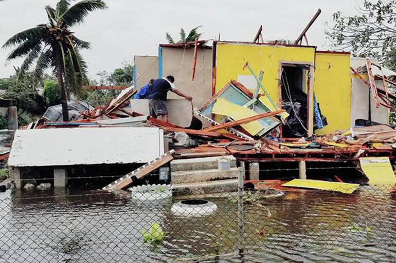 Gita has wrought widespread destruction in Nuku'alofa. Gita has wrought widespread destruction in Nuku'alofa.