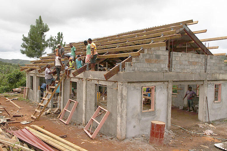 This photo was taken on Tuesday. The church will be consecrated on Christmas Eve.