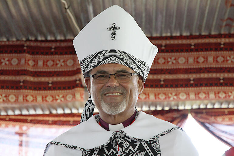 The newly ordained Bishop Henry Bull, who has become the new Bishop of Vanua Levu and Taveuni.