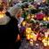 Flowers are placed in Oslo in response to the killings in Norway. 